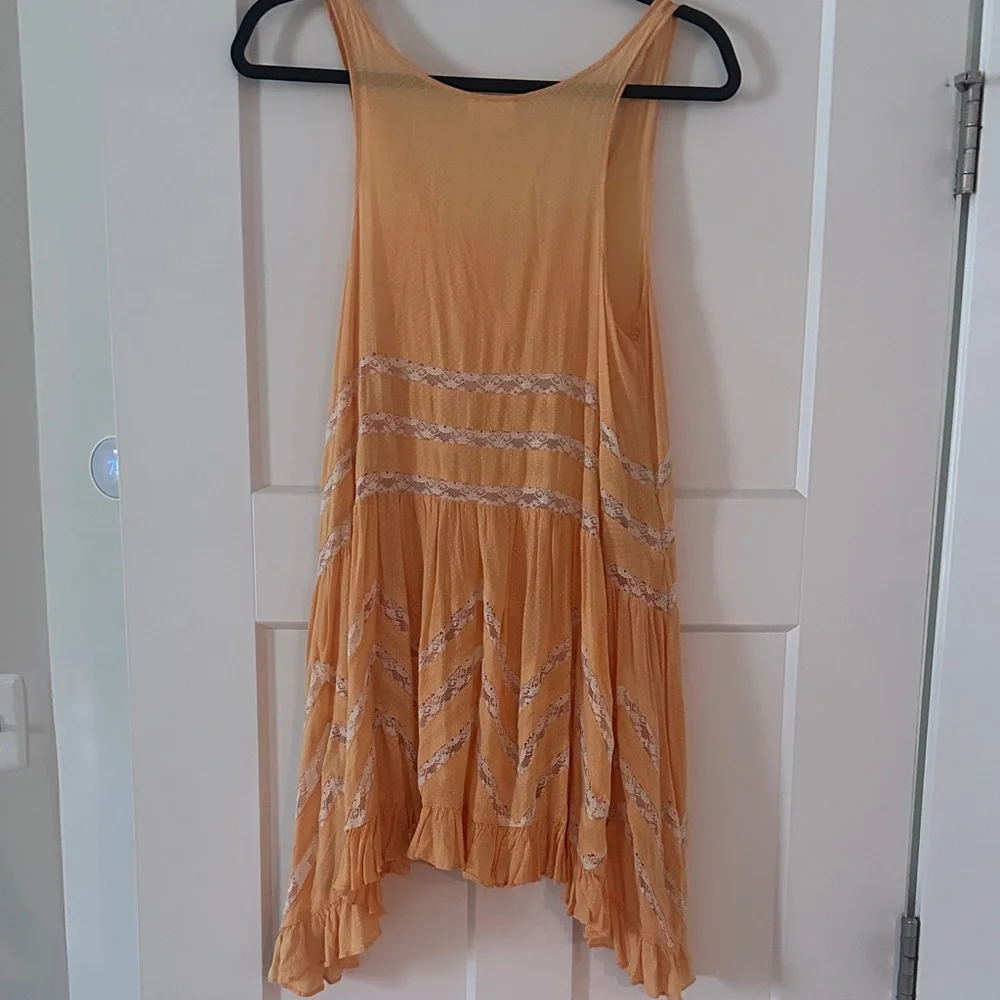 Free People Orange Mini Slip Dress - Picture 3 of 4